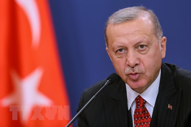 Tổng thống Thổ Nhĩ Kỳ Recep Tayyip Erdogan. (Nguồn: AFP/TTXVN)