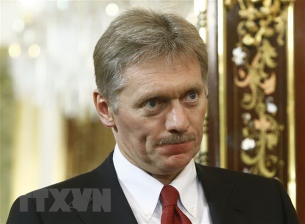 Người phát ngôn Điện Kremlin Dmitry Peskov trong cuộc họp tại Moskva. (Nguồn: AFP/TTXVN)