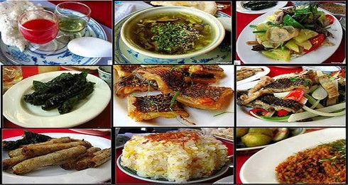 A meal full of dishes from snake meat. Photo: Hanoi Biking Travel.