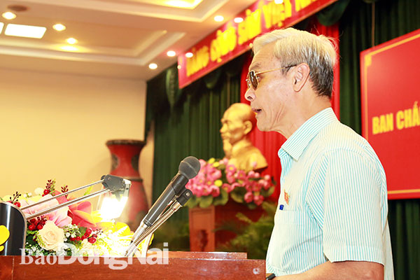 Đồng chí Nguyễn Phú Cường, Ủy viên Trung ương Đảng, Bí thư Tỉnh ủy phát biểu khai mạc hội nghị