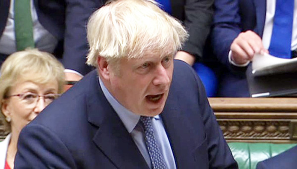 Thủ tướng Anh Boris Johnson phát biểu trước Quốc hội nước này