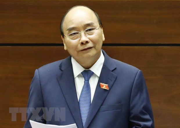 Prime Minister Nguyen Xuan Phuc at the meeting