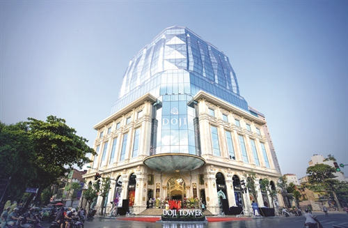 DOJI Tower, the headquarter of DOJI, a private jewelry trader, at No. 5 Le Duan street, Hanoi__Photo: Internet