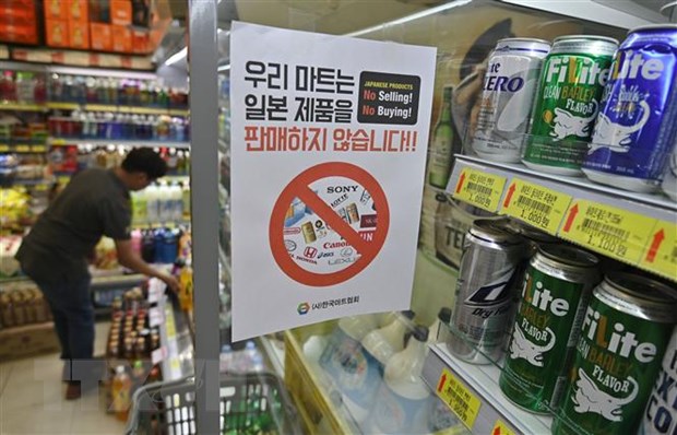 Một siêu thị ở Seoul, Hàn Quốc, ngày 17-7-2019. (Ảnh: AFP/TTXVN)