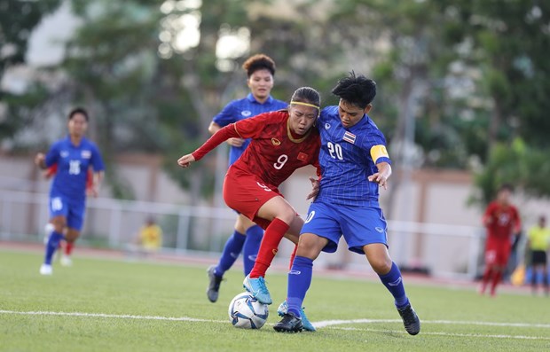 Vietnamese women's team draw with Thailand in SEA Games