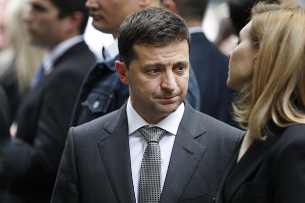 Tổng thống Ukraine Volodymyr Zelensky. (Nguồn: AP)