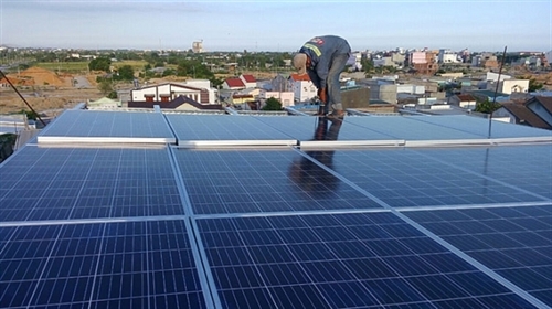 Rooftop solar panels are installed in Ninh Thuận Province__Photo evn.com.vn