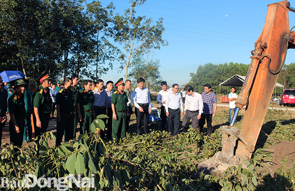 Thường trực Ban chỉ đạo 515 tỉnh, lãnh đạo huyện Long Thành khởi công đợt tìm kiếm hài cốt liệt sĩ