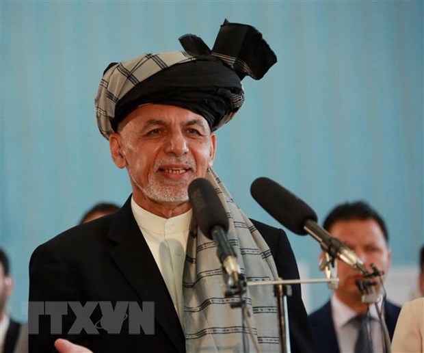 Tổng thống Afghanistan Ashraf Ghani phát biểu tại thủ đô Kabul. (Ảnh: THX/TTXVN)