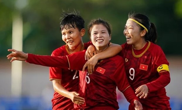Vietnamese female footballers (Source: nhandan.com.vn)