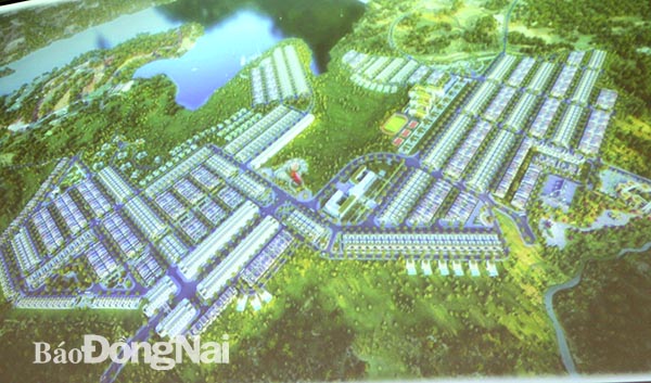 Bản đồ dự án khu dân cư Phú An Lành ở xã Sông Trầu (huyện Trảng Bom)