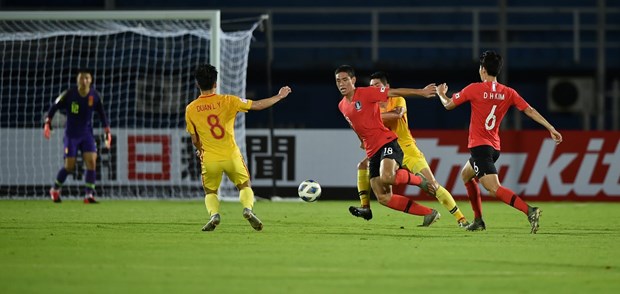  U23 Hàn Quốc cũng sáng cửa đi tiếp sau khi vượt qua U23 Trung Quốc. (Nguồn: AFC)