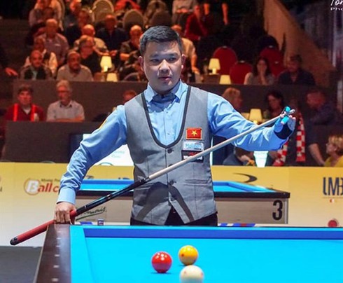 Vietnamese billiards player Nguyen Duc Anh Chien (Photo: Internet)