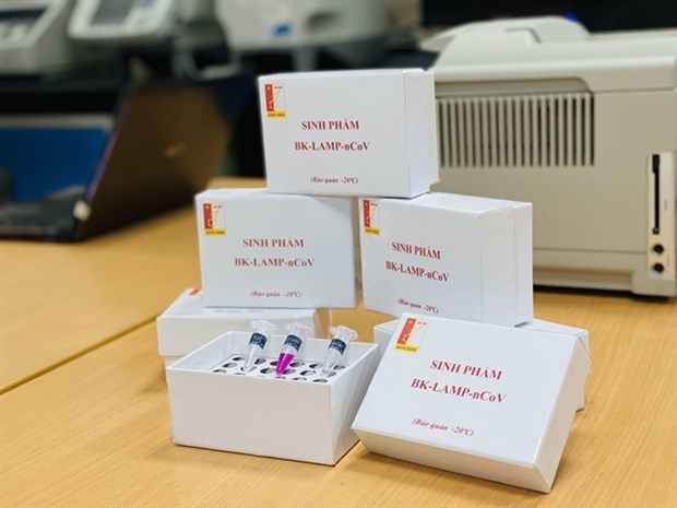 The quick test kit shortens the testing time to 70 minutes instead of four hours. (Photo courtesy of Hanoi University of Science and Technology)