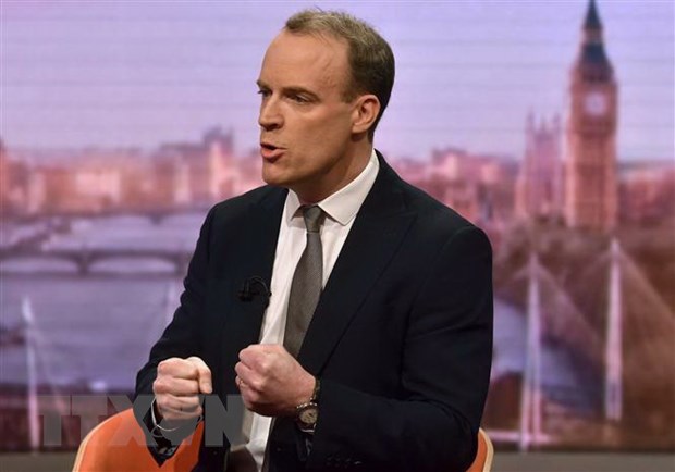 Ngoại trưởng Anh Dominic Raab. (Nguồn: AFP/TTXVN)