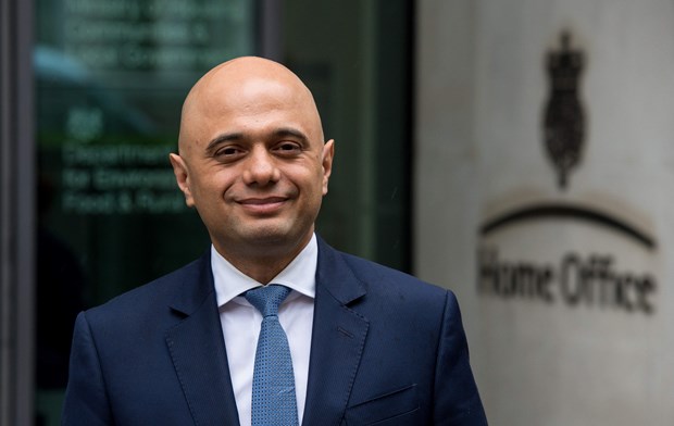 Bộ trưởng Tài chính Anh Sajid Javid. (Ảnh: Getty)