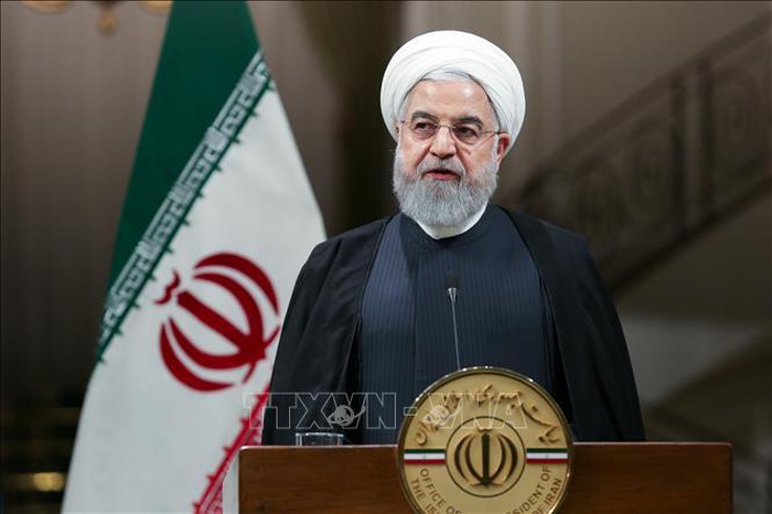 Tổng thống Iran Hassan Rouhani phát biểu tại Tehran. Ảnh: AFP/TTXVN