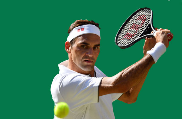 Roger Federer, “ông vua sân cỏ” được yêu mến ở Wimbledon   Ảnh: AFP