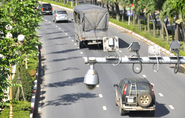 Camera giám sát giao thông trên đường Nguyễn Ái Quốc, đoạn qua phường Quang Vinh (TP.Biên Hòa)  Ảnh: T.HẢI
