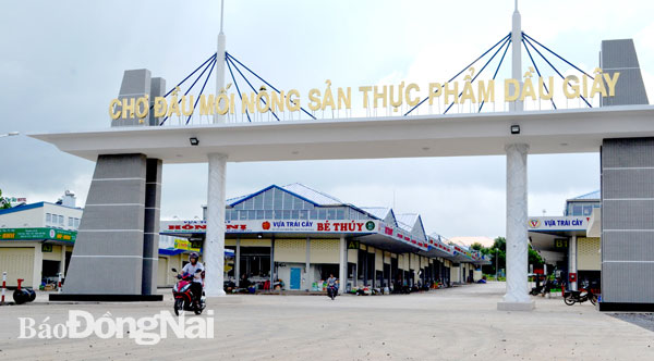 VRG đề xuất được tham gia thực hiện dự án mở rộng chợ đầu mối nông sản thực phẩm Dầu Giây, một trong những dự án được quy hoạch thực hiện trên phần diện tích từ quỹ đất cao su chuyển đổi. Ảnh: P.Tùng