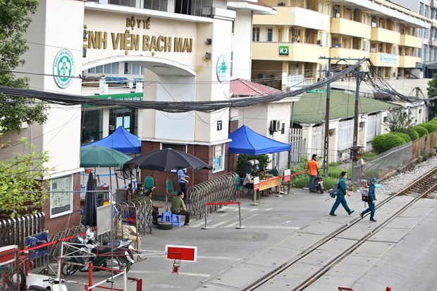 Many cases of COVID-19 related to Bach Mai Hospital in Hanoi have been confirmed over the last few days (Photo: VNA)