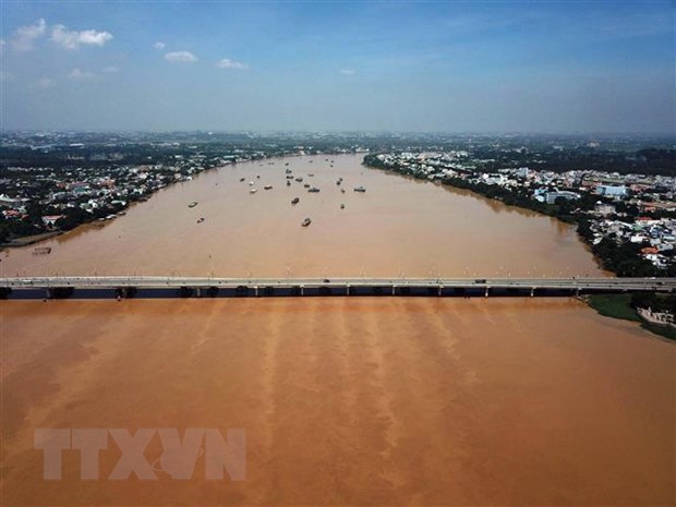 The stretch of the Dong Nai River that runs through Bien Hoa city of Dong Nai province (Photo: VNA)