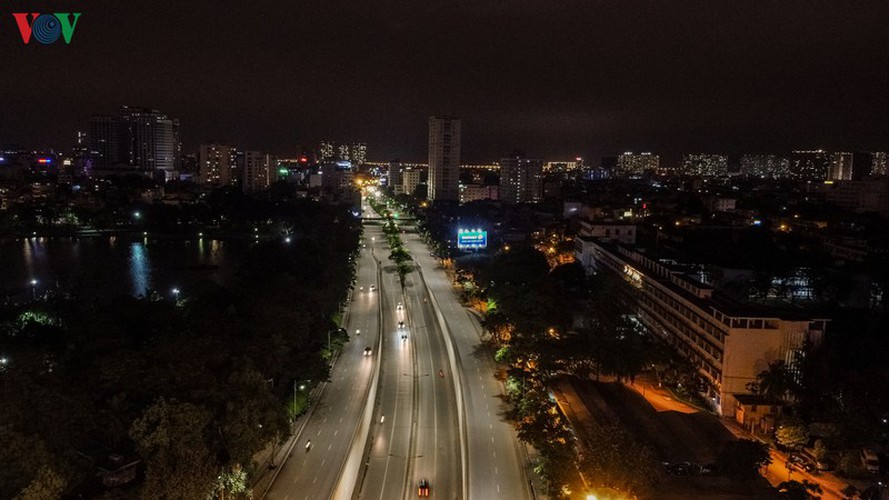 The night sees Hanoi’s streets almost completely deserted