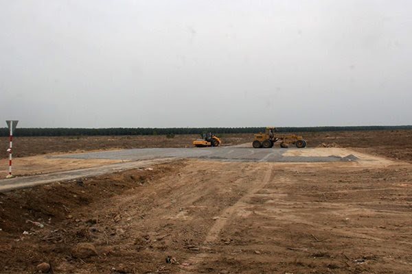 Work starts on the 282-hectare Loc An-Binh Son resettlement area, which is part of the Long Thanh International Airport project, on April 20 - PHOTO: LE VINH