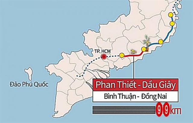 Đồng Nai Province has expedited compensation payments for the Phan Thiết – Dầu Giây Expressway. — Photo baobinhthuan.com.vn