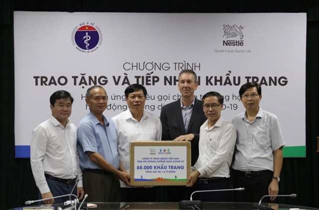 Nestlé donates 88,000 medical face masks to MoH