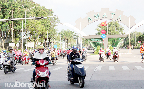 Khu công nghiệp Amata (TP.Biên Hòa) thu hút trên 120 nhà đầu tư FDI. Ảnh: H.GIANG