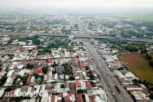 Huyện Long Thành là nơi có nguồn vốn đầu tư vào đô thị khá lớn, dự kiến trong tương lai sẽ là thành phố sân bay. Ảnh:H. Giang