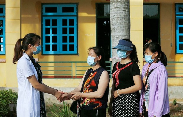 People complete COVID-19 quarantine period in Hoa Binh province. (Photo: VNA)