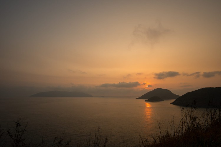 Con Dao island as seen at dawn 
