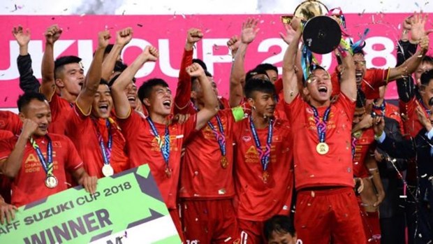 Vietnam wins 2018 ASEAN Football Federation Suzuki Cup (Photo: vietnamfinance.vn)