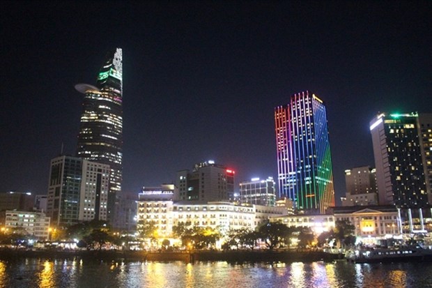 A view of HCM City at night from the Saigon River is among short tours offered by many travel companies on the occasion of the National Day, September 2 (Photo: VNA)