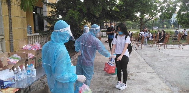 At a COVID-19 concentrated quarantine area (Photo: VNA)