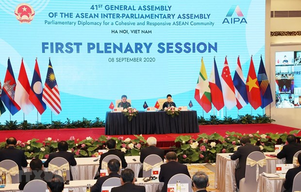 At the first plenary session of AIPA 41