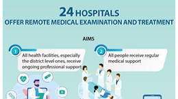 24 hospitals offer remote medical examination and treatment
