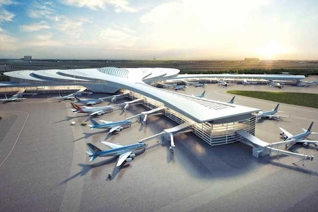 An artist’s impression of the Long Thanh International Airport project. The construction of two roads leading to the airport will need a total investment of some VND4.8 trillion – PHOTO: AIRPORTS CORPORATION OF VIETNAM