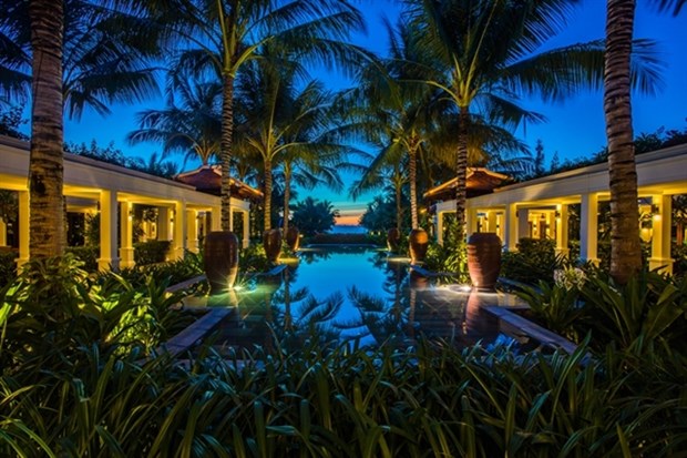 The 12-hectare Anam, an Indochine-era inspired resort with 77 villas and 136 rooms, with suites overlooking Long Beach on the Cam Ranh Peninsula.