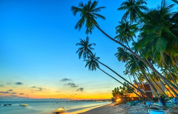 A beach in Phan Thiet city, Binh Thuan province (Photo: VNA)