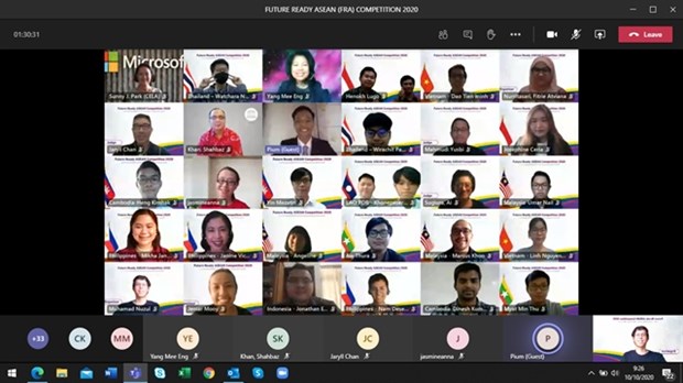 The final round of the Future Ready ASEAN 2020 contest was held virtually on October 10.