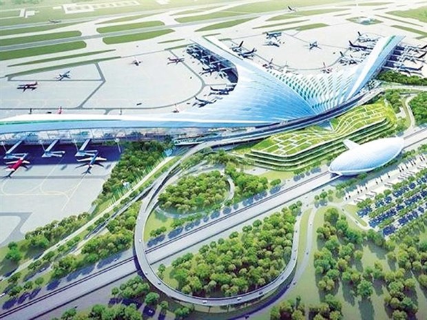 A rendering of the Long Thanh International Airport plan in the southern province of Dong Nai. (Photo courtesy of Airports Corporation of Vietnam)
