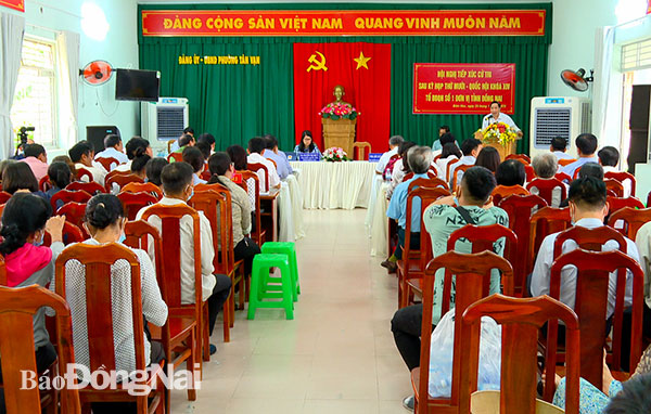 Đại biểu Quốc hội tỉnh Đồng Nai tiếp xúc cử tri TP.Biên Hòa 