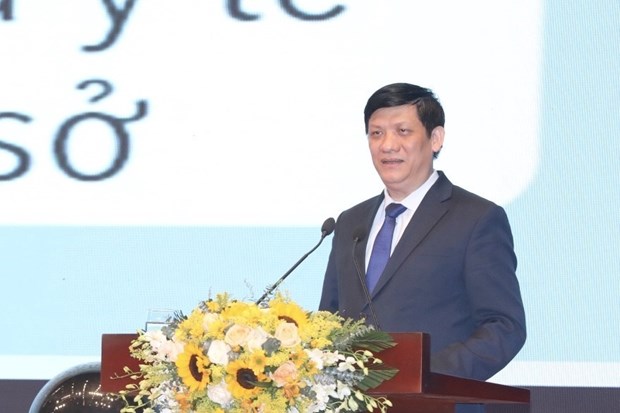 Minister of Health Nguyen Thanh Long speaks at the Ehealth Vietnam Summit 2020 (Photo: VNA)