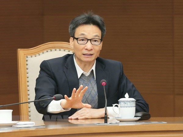 Deputy Prime Minister Vu Duc Dam addresses the meeting (Photo: VNA)