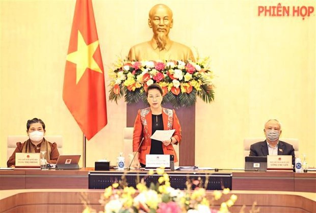 NA Chairwoman Nguyen Thi Kim Ngan chairs the 53rd session of the 14th NA Standing Committee