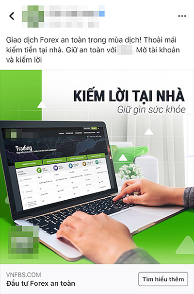 Nhiều trang mạng tung lời mời gọi đầu tư “tiền ảo” hấp dẫn. Ảnh: Chụp màn hình