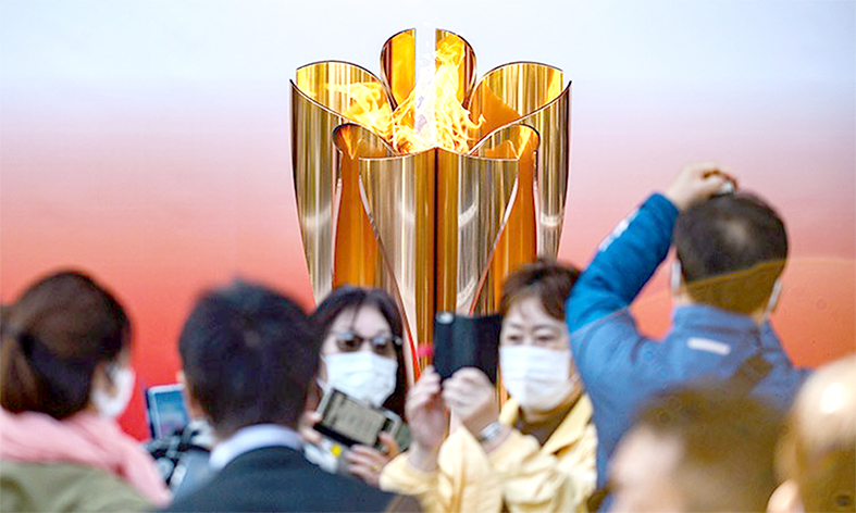 Cho dù dịch Covid-19 vẫn chưa được khống chế, đuốc Olympic Tokyo vẫn được Nhật Bản bắt đầu rước từ ngày 25-3 tới